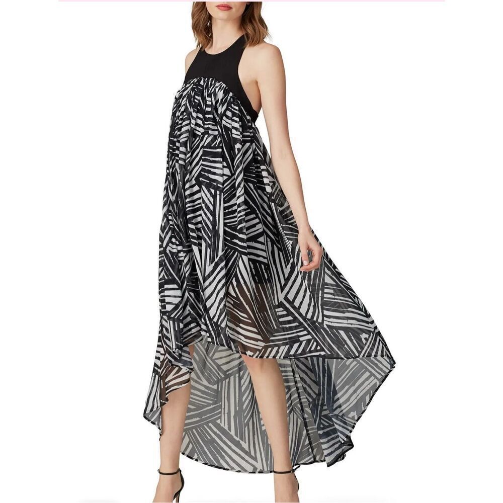 NWOT Toccin Printed Trapeze Racerback Maxi Dress Women's 0